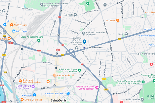 Bus Stop at Saint-Denis Université